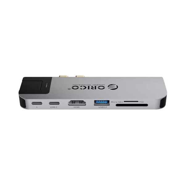 هاب 6 پورت USB Type-C اوریکو مدل ORICO 2CT-8HR-GY-BP