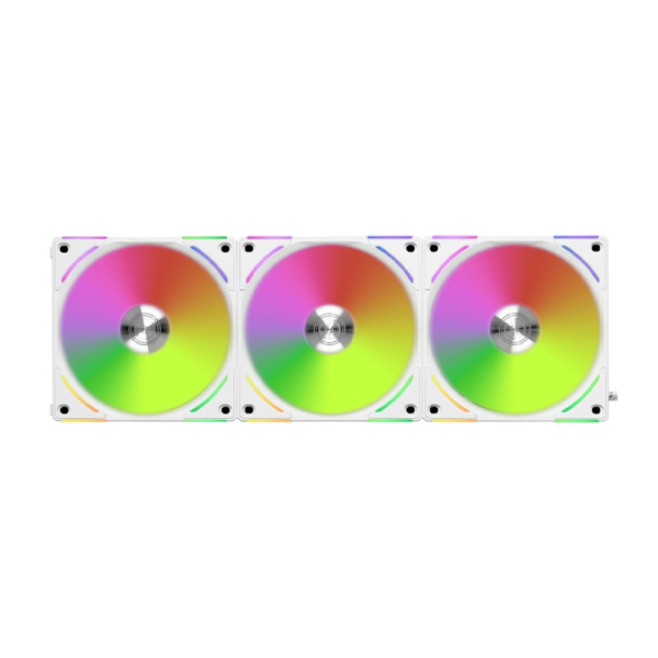 پک 3 تایی فن کیس لیان لی مدل LIAN LI UNI FAN AL 120 V2 White