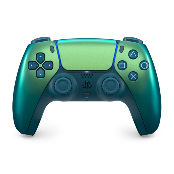 دسته بازی PS5 سبزآبی کروم مدل DualSense - Image 1